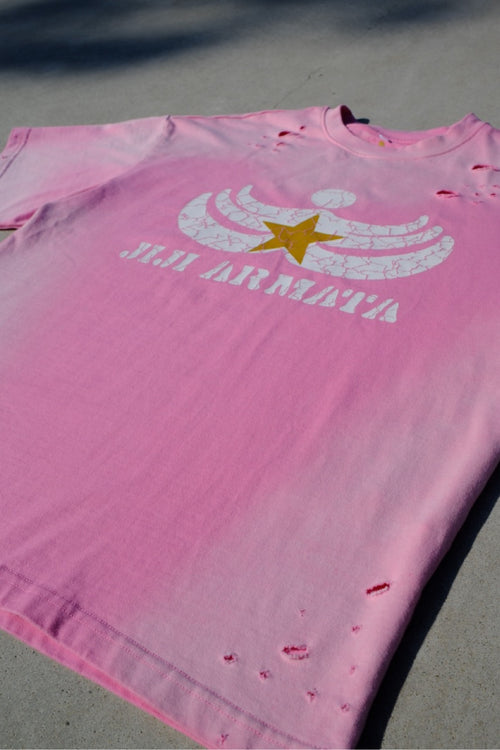 Bubble Gum Pink “Fatigue” T shirt
