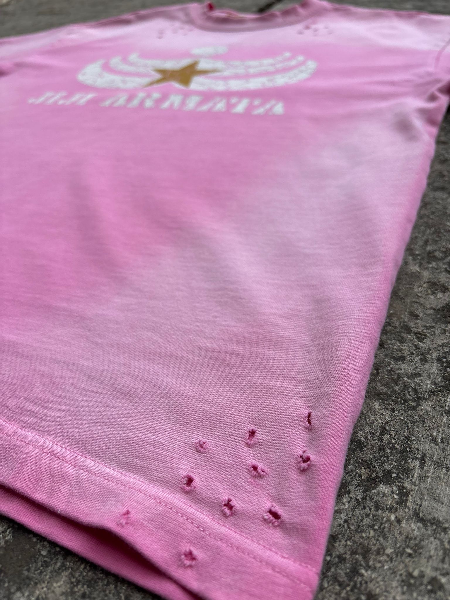 Bubble Gum Pink “Fatigue” T shirt